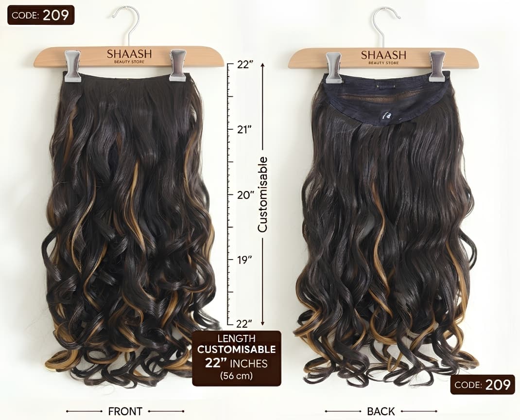 Curly Highlights Hair Extension — main view