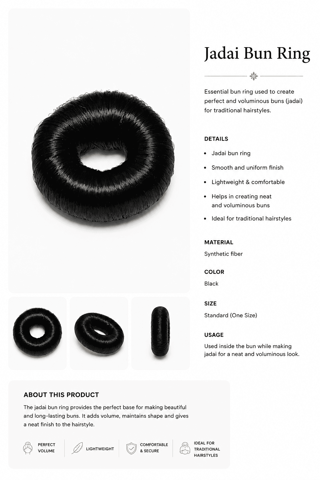 Synthetic Hair Donut — main view