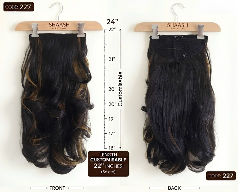 Natural Curly Highlights Hair Extension — main view